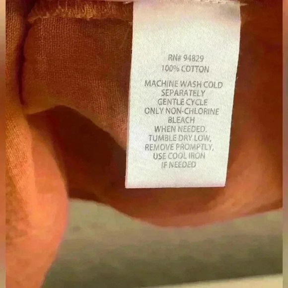 Derek Heart NWT Womens  L V Neck Short Bell Sleeve Burnt Orange Tunic Blouse - Picture 4 of 6